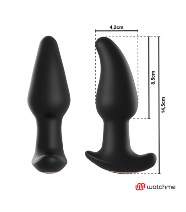 ANBIGUO - WATCHME CONTROL REMOTO PLUG ANAL VIBRADOR CON ROTACIÓN DE PERLAS AMADEUS