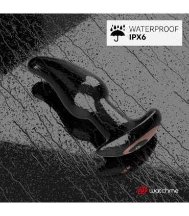 ANBIGUO - WATCHME CONTROL REMOTO PLUG ANAL VIBRADOR CON ROTACIÓN DE PERLAS AMADEUS