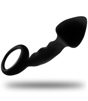 OHMAMA - PLUG ANAL ACANALADO CON ANILLA