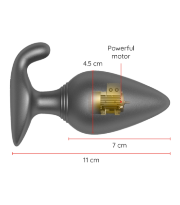 ONINDER - RIO PLUG ANAL VIBRADOR NEGRO - APP GRATUITA