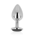 OHMAMA - PLUG ANAL CON CRISTAL NEGRO 8 CM