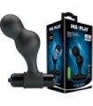 MR PLAY - PLUG ANAL VIBRADOR DE SILICONA NEGRO