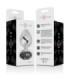INTENSE - PLUG ANAL METAL ALUMINIO CON CRISTAL NEGRO TALLA L