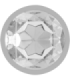 INTENSE - PLUG ANAL METAL ALUMINIO CON CRISTAL PLATA TALLA S