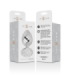 INTENSE - PLUG ANAL METAL ALUMINIO CON CRISTAL PLATA TALLA M