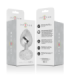 INTENSE - PLUG ANAL METAL ALUMINIO CON CRISTAL PLATA TALLA L