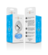 INTENSE - PLUG ANAL METAL ALUMINIO CON CRISTAL AZUL TALLA M