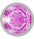 INTENSE - PLUG ANAL METAL ALUMINIO CON CRISTAL ROSA TALLA L
