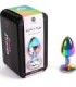 SECRETPLAY - METAL BUTT PLUG MULTICOLOR TALLA S 7 CM