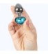 SECRETPLAY - METAL BUTT PLUG CORAZÓN AZUL TALLA S 7 CM