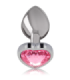 INTENSE - PLUG ANAL METAL ALUMINIO CORAZÓN ROSA TALLA L