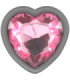 INTENSE - PLUG ANAL METAL ALUMINIO CORAZÓN ROSA TALLA L