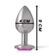 INTENSE - PLUG ANAL METAL ALUMINIO CORAZÓN ROSA TALLA L