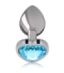INTENSE - PLUG ANAL METAL ALUMINIO CORAZÓN AZUL TALLA L