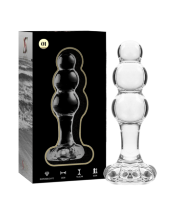 NEBULA SERIES BY IBIZA - MODELO 1 PLUG CRISTAL TRANSPARENTE 10.5 CM -O- 3 CM