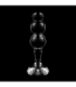 NEBULA SERIES BY IBIZA - MODELO 1 PLUG CRISTAL TRANSPARENTE 10.5 CM -O- 3 CM
