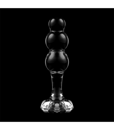 NEBULA SERIES BY IBIZA - MODELO 1 PLUG CRISTAL TRANSPARENTE 10.5 CM -O- 3 CM