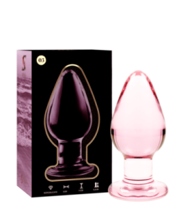 NEBULA SERIES BY IBIZA - MODELO 3 PLUG CRISTAL ROSA 11 CM -O- 5 CM