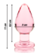 NEBULA SERIES BY IBIZA - MODELO 3 PLUG CRISTAL ROSA 11 CM -O- 5 CM