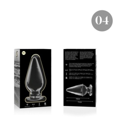 NEBULA SERIES BY IBIZA - MODELO 4 PLUG CRISTAL TRANSPARENTE 11 CM -O- 5 CM