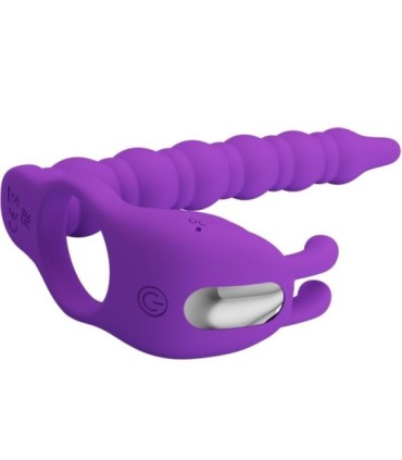 PRETTY LOVE - BLACKNEY ANILLO PENE CON PLUG VIBRADOR LILA