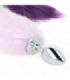 KINK - PLUG ANAL TALLA S 7 X 3 CM CON COLA SINTÉTICA 40 CM VIOLETA