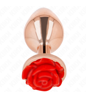 KINK - PLUG ANAL ORO ROSADO ROSA ROJA L