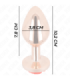 KINK - PLUG ANAL ORO ROSADO ROSA ROJA L