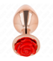 KINK - PLUG ANAL ORO ROSADO ROSA ROJA M