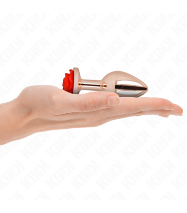 KINK - PLUG ANAL ORO ROSADO ROSA ROJA M