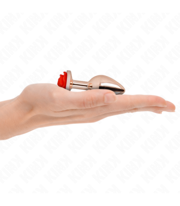 KINK - PLUG ANAL ORO ROSADO ROSA ROJA S