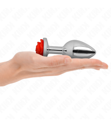 KINK - PLUG ANAL ROSA ROJA TALLA L
