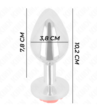 KINK - PLUG ANAL ROSA ROJA TALLA L