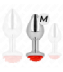 KINK - PLUG ANAL ROSA ROJA TALLA M
