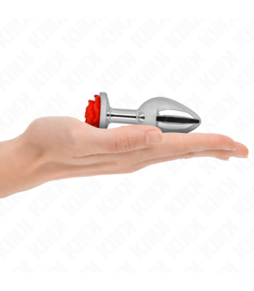 KINK - PLUG ANAL ROSA ROJA TALLA M