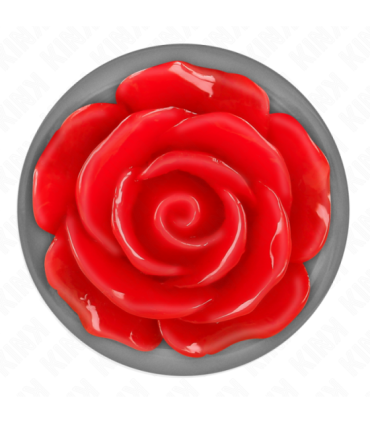 KINK - PLUG ANAL ROSA ROJA TALLA M