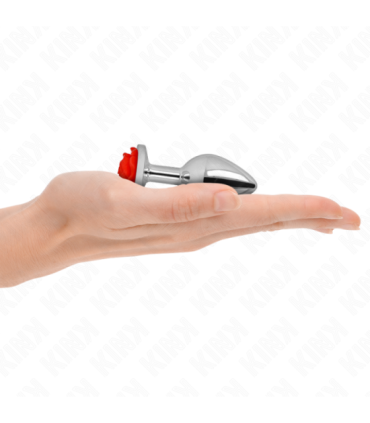 KINK - PLUG ANAL ROSA ROJA TALLA S