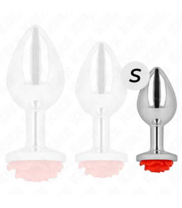 KINK - PLUG ANAL ROSA ROJA TALLA S