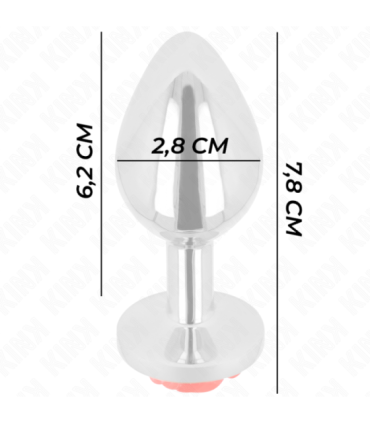 KINK - PLUG ANAL ROSA ROJA TALLA S