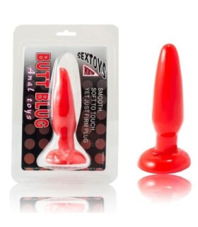 BAILE - PLUG ANAL PEQUEÑO ROJO 15 CM