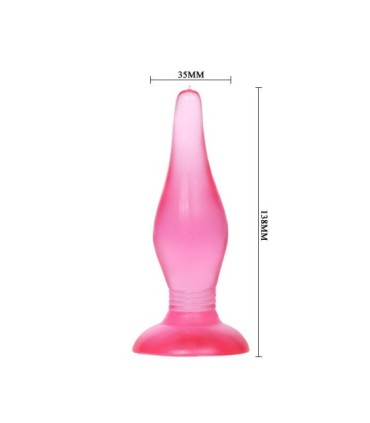 BAILE - PLUG ANAL TACTO SUAVE LILA 14.2 CM
