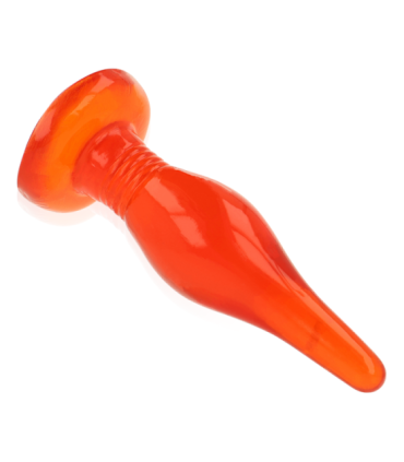 BAILE - PLUG ANAL TACTO SUAVE ROJO 14.2 CM