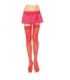 LEG AVENUE - MEDIAS ROJAS CON ENCAJE SUPERIOR