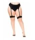 LEG AVENUE - MEDIAS NUDE CON TACON CUBANO Y COSTURA TRASERA PLUS