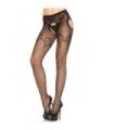 LEG AVENUE - PANTIE EN RED BORDADA NEGRO ELEGANTE