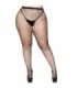LEG AVENUE - PANTYS DE REJILLA CON ABERTURA EN LA ENTREPIERNA PLUS
