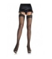 LEG AVENUE - MEDIAS DE RED PEQUEÑA CON ENCAJE PLUS