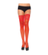 LEG AVENUE - MEDIAS ROJAS AUTOADHESIVAS CON ENCAJE ANCHO ONE SIZE