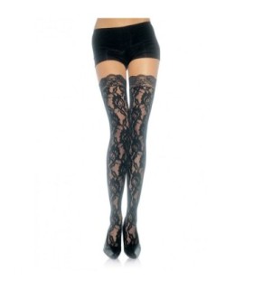 LEG AVENUE - MEDIAS DE ENCAJE FLORAL