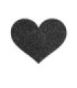 BIJOUX - INDISCRETS PEZONERAS FLASH CORAZÓN NEGRO